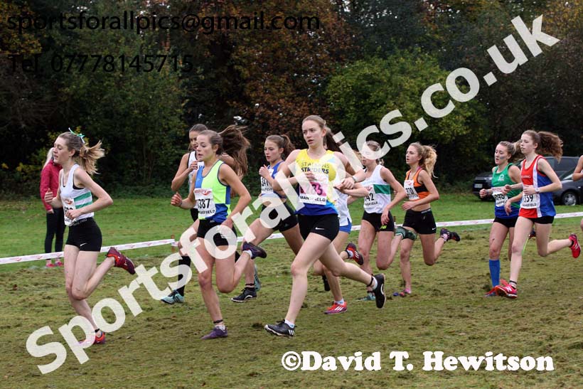 Womens junior National Cross Country Relay, Berry Hill Park, Mansfield. Photo:  David T. Hewitson/Sports for All Pics